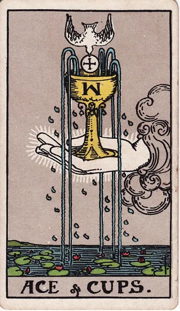 ไพ่ Ace of Cups (เอซถ้วย)