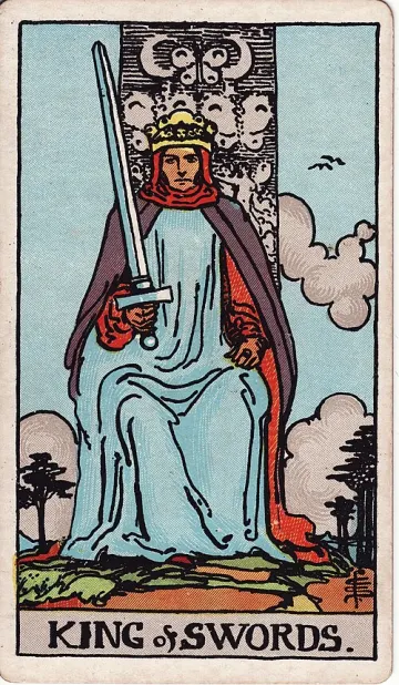 ไพ่ King of Swords (ราชาดาบ)