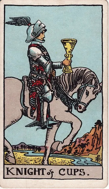 ไพ่ Knight of Cups (อัศวินถ้วย)