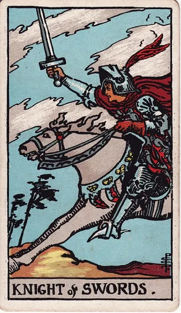 ไพ่ Knight of Swords (อัศวินดาบ)