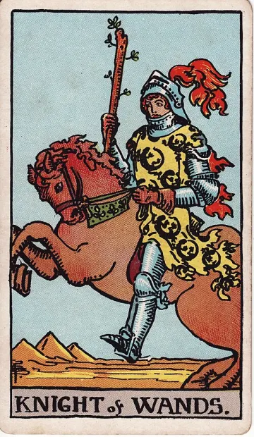 ไพ่ Knight of Wands (อัศวินไม้เท้า)
