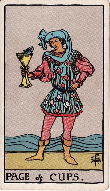ไพ่ Page of Cups (เพจถ้วย)