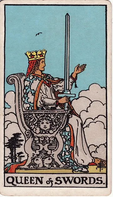 ไพ่ Queen of Swords (ราชินีดาบ)