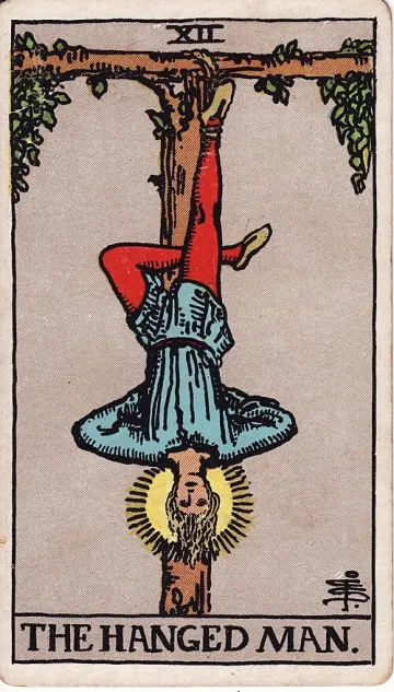 ไพ่ The Hanged Man (คนห้อยหัว)