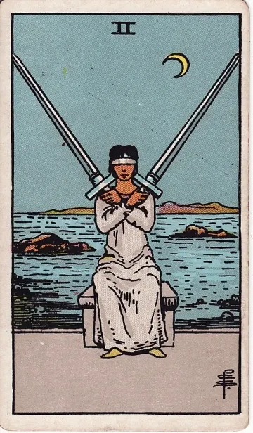 ไพ่ Two of Swords (สองดาบ)